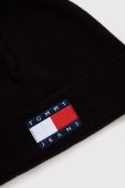 Шапка Tommy Jeans колір чорний з тонкого трикотажу (3250392)