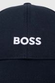 Бавовняна бейсболка BOSS з аплікацією колір темно-синій (3296601)