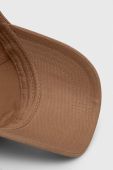 Бавовняна бейсболка BOSS колір бежевий з аплікацією (3296600)
