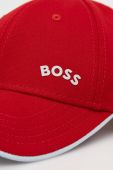 Бавовняна бейсболка Boss Green BOSS GREEN колір червоний однотонна