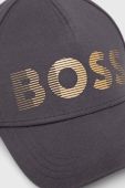 Кепка Boss Green BOSS GREEN колір сірий з принтом
