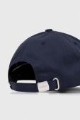 Бавовняна бейсболка BOSS колір синій з аплікацією (3351419)