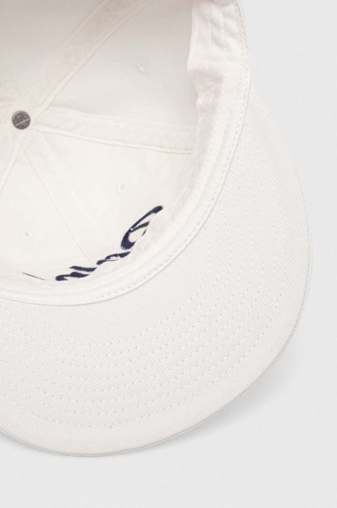 Бавовняна бейсболка Polo Ralph Lauren колір білий з аплікацією (3379153) фото 4