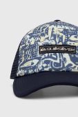 Кепка Quiksilver колір синій візерунок