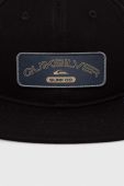 Бавовняна бейсболка Quiksilver колір чорний з аплікацією (3428744)