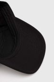 Бавовняна бейсболка EA7 Emporio Armani колір чорний з принтом (3588117)