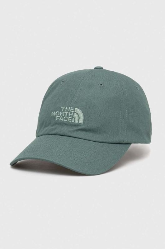 Бавовняна бейсболка The North Face колір зелений з аплікацією (3564014)