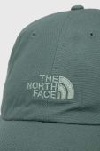 Бавовняна бейсболка The North Face колір зелений з аплікацією (3564014)
