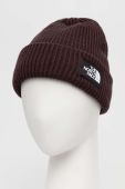 Шапка The North Face колір коричневий