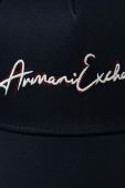 Бавовняна бейсболка Armani Exchange колір синій з аплікацією (3348490)