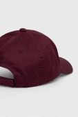 Бавовняна бейсболка Armani Exchange з аплікацією колір бордо