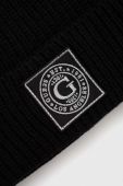 Вовняна шапка Guess колір чорний вовна