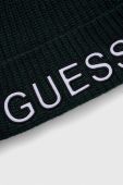 Шапка з домішкою вовни Guess колір зелений