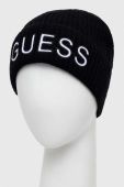 Шапка з домішкою вовни Guess колір чорний (3553809)