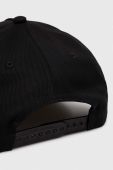 Бавовняна бейсболка Armani Exchange колір чорний з аплікацією (3511680)