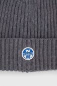 Шапка з домішкою вовни North Sails колір сірий