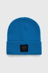 Шапка North Sails з товстого трикотажу колір блакитний