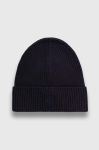 Шапка з домішкою кашеміру Marc O'Polo колір синій з тонкого трикотажу