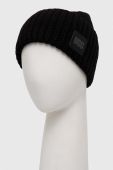 Шапка з домішкою вовни UGG колір чорний з товстого трикотажу (3577526)