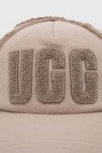 Кепка UGG колір бежевий з аплікацією (3590930)