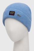 Вовняна шапка Paul&Shark вовна колір блакитний (3365940)