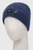 Вовняна шапка Paul&Shark вовна колір блакитний (3365941)