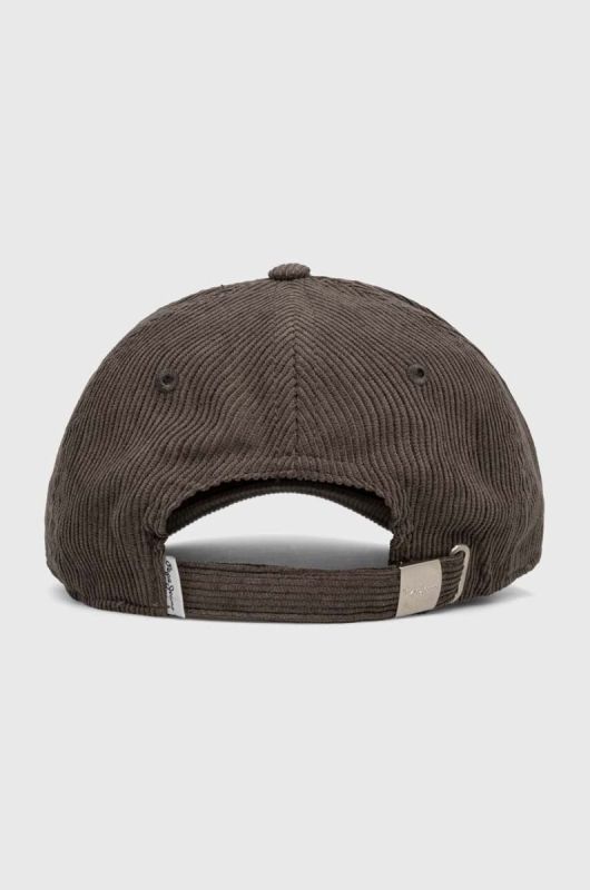 Кепка Pepe Jeans Grey колір зелений однотонна фото 2