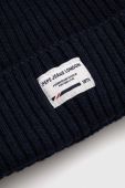 Шапка з домішкою вовни Pepe Jeans Griffin колір синій з товстого трикотажу