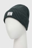 Шапка з домішкою вовни Pepe Jeans колір зелений з тонкого трикотажу