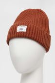 Шапка з домішкою вовни Pepe Jeans Griffin колір коричневий з товстого трикотажу
