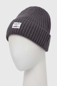 Шапка з домішкою вовни Pepe Jeans Griffin колір сірий з товстого трикотажу