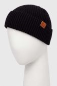 Шапка з домішкою вовни Gant колір чорний з товстого трикотажу (3335104)