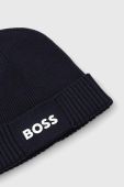 Шапка з домішкою вовни Boss Green BOSS GREEN колір синій