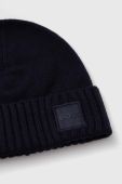Шапка з домішкою вовни Boss Orange BOSS ORANGE колір синій з тонкого трикотажу