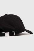 Бавовняна бейсболка Trussardi колір чорний з аплікацією