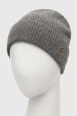 Вовняна шапка Polo Ralph Lauren колір сірий з тонкого трикотажу вовна (3550301)