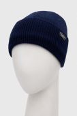 Вовняна шапка Polo Ralph Lauren колір синій з тонкого трикотажу вовна (3550305)