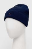 Шапка та шарф з домішкою кашеміру Tommy Hilfiger колір синій