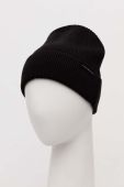 Шапка з домішкою вовни Tommy Hilfiger колір чорний з тонкого трикотажу
