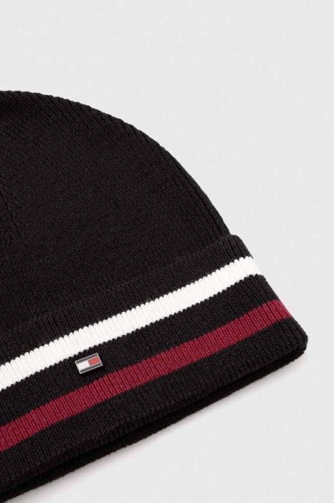 Шапка з домішкою вовни Tommy Hilfiger колір чорний (3597594) фото 3