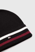 Шапка з домішкою вовни Tommy Hilfiger колір чорний (3597594)