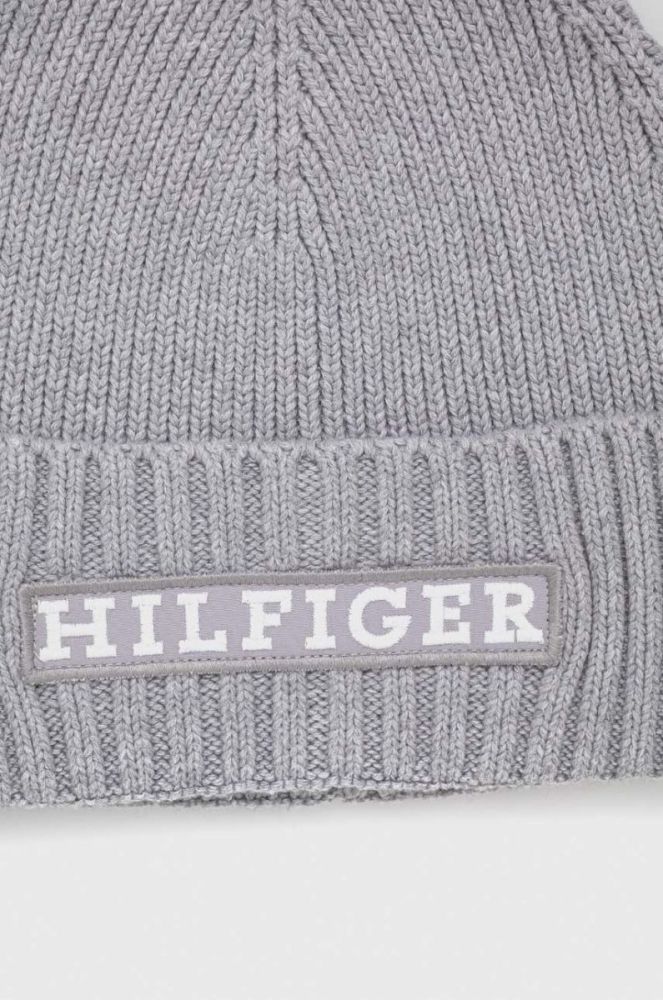 Шапка з домішкою вовни Tommy Hilfiger колір сірий (3546420) фото 3