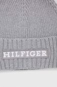 Шапка з домішкою вовни Tommy Hilfiger колір сірий (3546420)