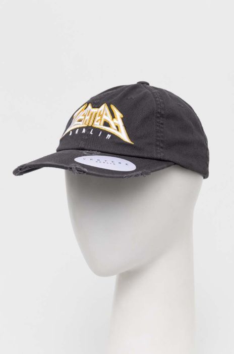 Бавовняна бейсболка Vertere Berlin колір сірий з аплікацією