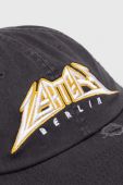 Бавовняна бейсболка Vertere Berlin колір сірий з аплікацією