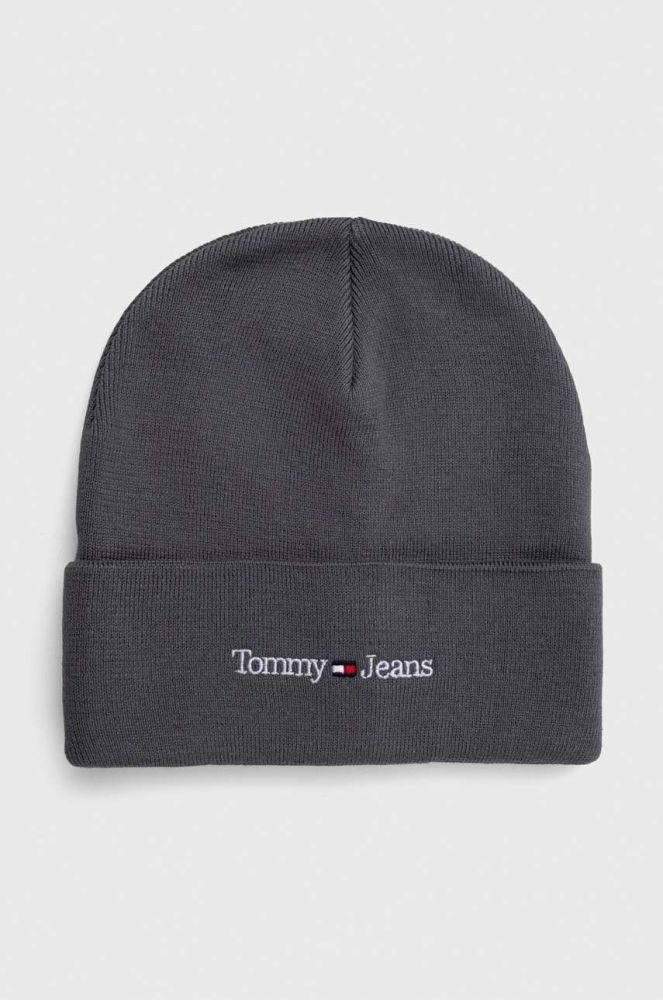 Шапка Tommy Jeans колір сірий з тонкого трикотажу (3445830)