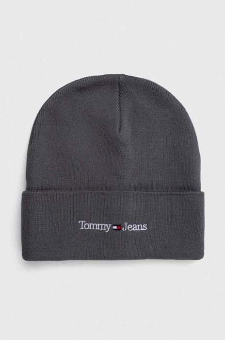 Шапка Tommy Jeans колір сірий з тонкого трикотажу (3445830)