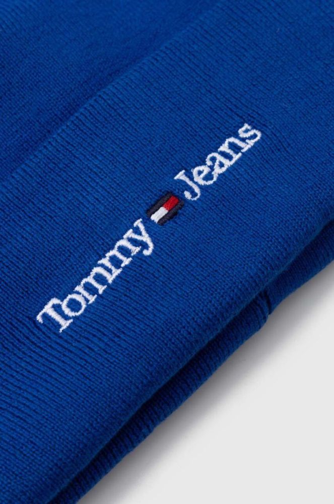 Шапка Tommy Jeans з тонкого трикотажу колір блакитний (3445827) фото 2