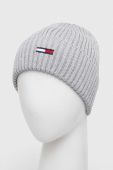Шапка Tommy Jeans колір сірий з тонкого трикотажу (3461978)