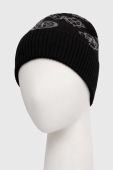 Шапка з домішкою вовни Guess колір чорний (3473712)